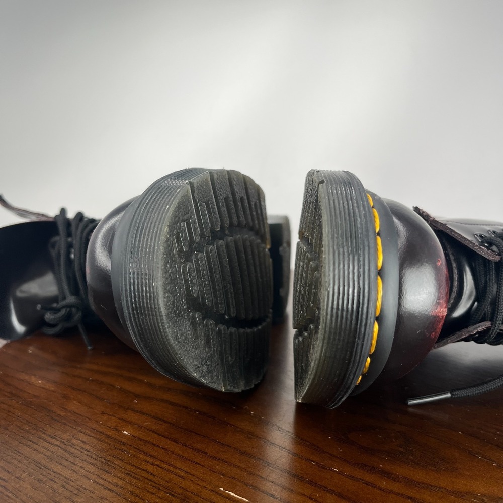 Dr. Martens Womens Boot 6 Arcadia Red Cherry Black Leather Lace Up Combat 1460 - Picture 16 of 16